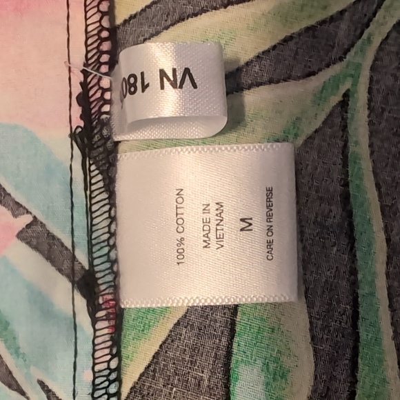 New York & Company Multi Color Floral Dress 100% Cotton Size M - Picture 11 of 13